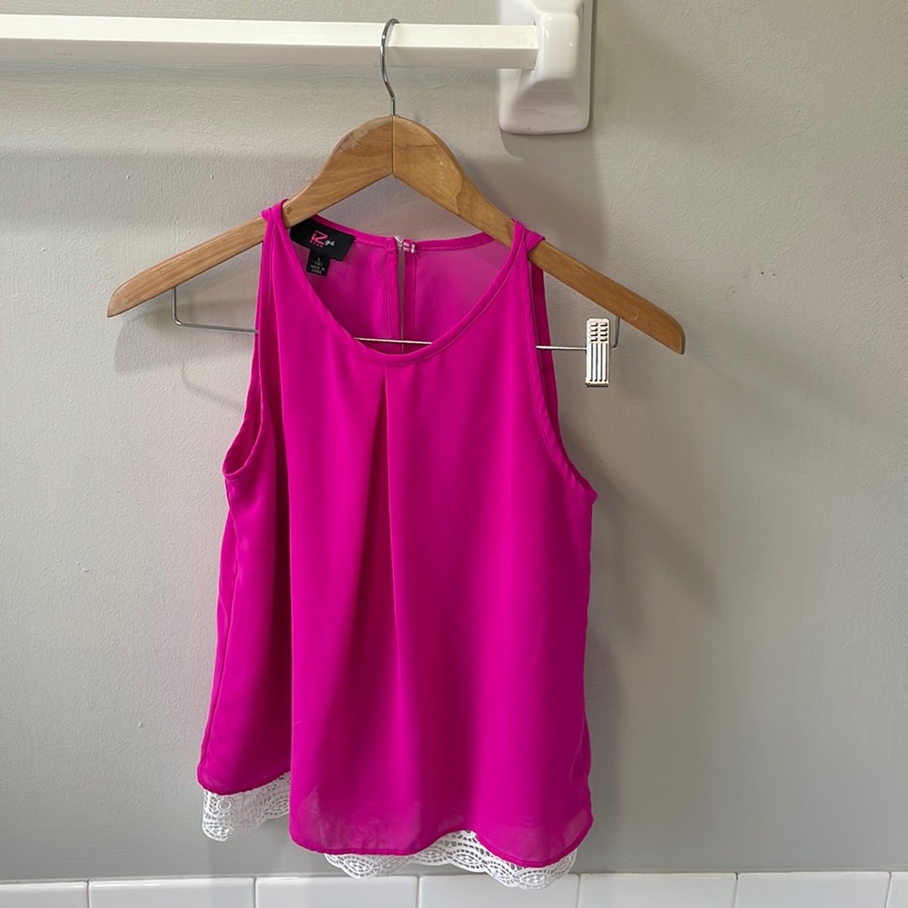 Girl's IZ Byer Sleeveless Blouse - Large (14)